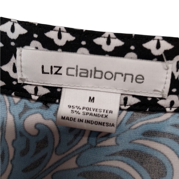 Liz Claiborne dress med rn#93677 blue and white - Picture 2 of 5